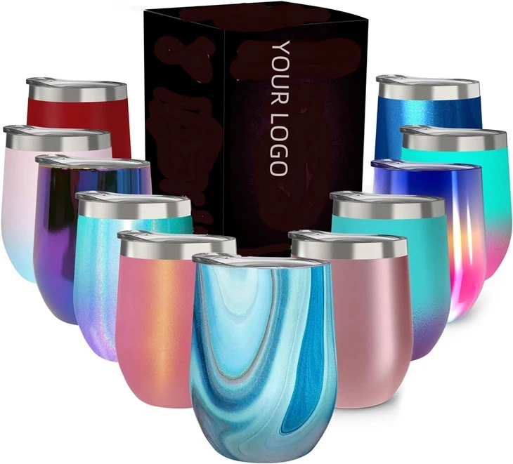 12oz Stainless Steel Wine Tumbler